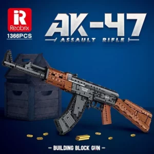 Building Blocks Gun - AK47 Assault Rifle (1366pcs)