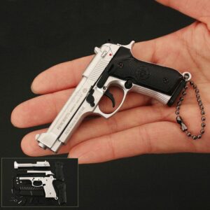 Mini Guns Beretta Silver Key Chain