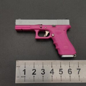 Mini Guns Glock G17 Pink/Silver Key Chain