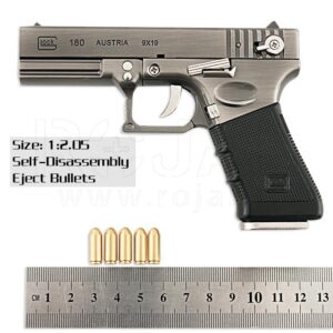 Mini Guns Metal Glock 18 Chrome